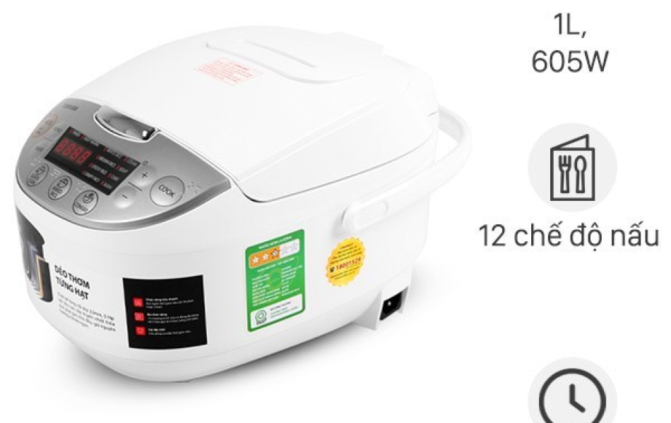 NỒI CƠM ĐIỆN TỬ TOSHIBA RC-10DH2PV(W)