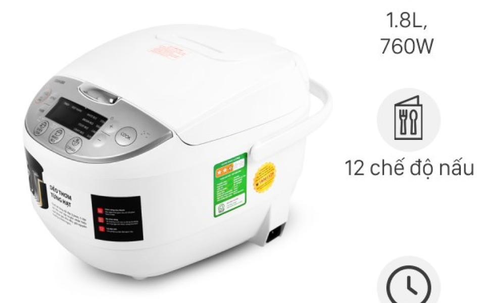 NỒI CƠM ĐIỆN TỬ TOSHIBA RC-18DH2PV(W)