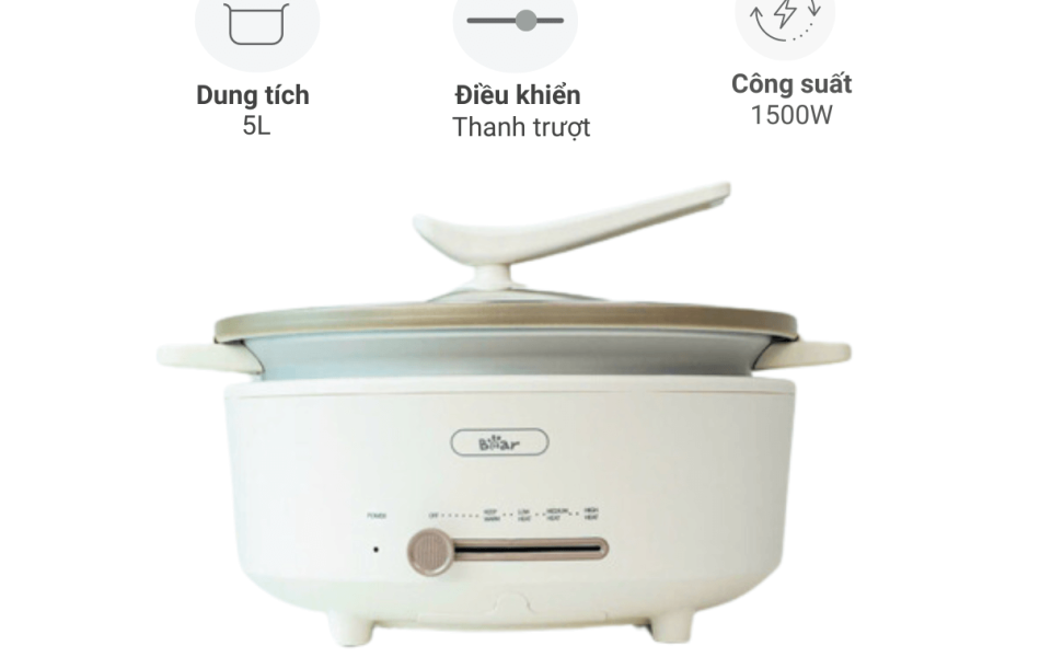 Nồi Lẩu Điện Bear 5L SB-NL05F