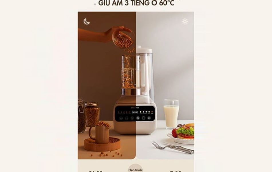 Máy làm sữa hạt đa năng Bear PBJ-D08T1