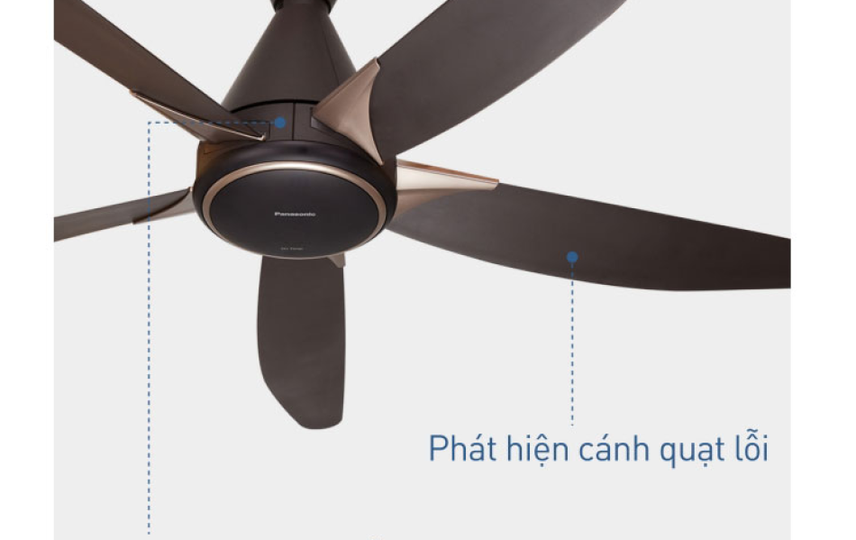 Quạt trần 5 cánh Panasonic F-60GDS - Ti 28.8