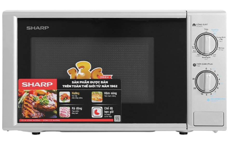 Lò vi sóng cơ có nướng Sharp R-G228VN-SL