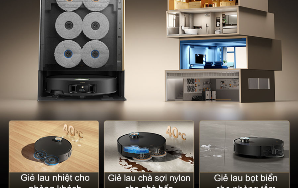 Robot hút bụi lau nhà Dreame Matrix 10 Ultra