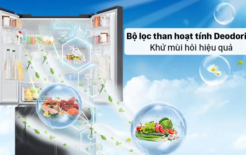 Tủ lạnh Samsung Inverter 488 lít Multi Door RF48A4000B4/SV 
