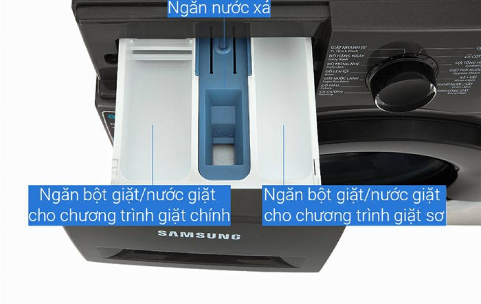 Máy giặt lồng ngang Samsung Inverter 9.5Kg WW95TA046AX/SV