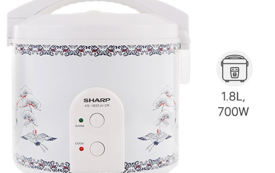 Nồi cơm điện nắp gài Sharp KS-183TJV-CH/CR