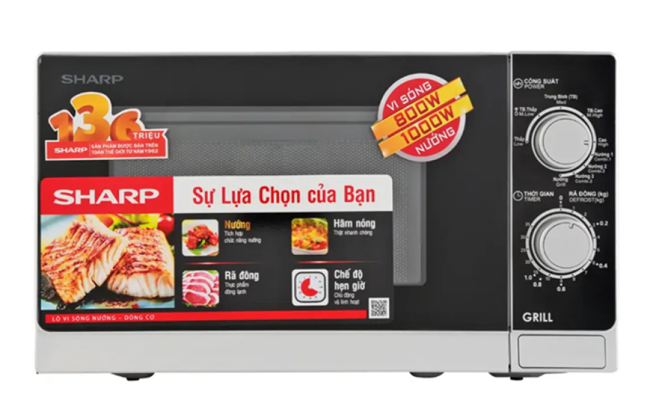Lò vi sóng có nướng Sharp R-G222VN-S