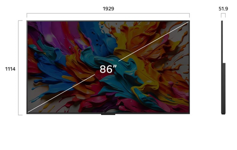 Smart Tivi LG AI MiniLed Evo QNED 4K 86 inch 86QNED9MASA (Model 2025)