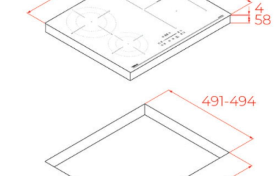 Bếp từ lắp âm TEKA IBF 64210 SCG BK