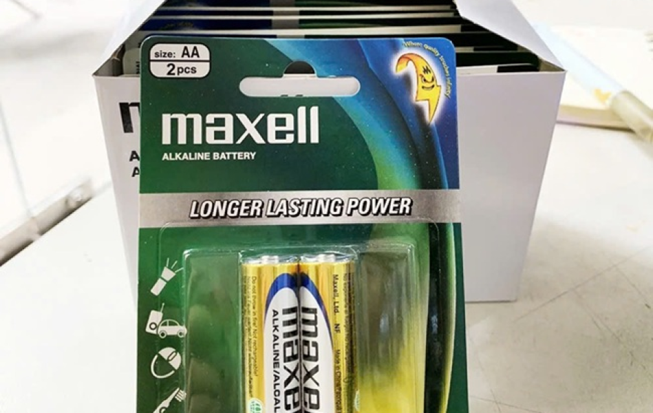 THÙNG PIN TIỂU AA 1.5v MAXELL ALKALINE 1.5V LR03(GD) 2B - VIÊN, VỈ, HỘP, THÙNG - HÀNG CHÍNH HÃNG