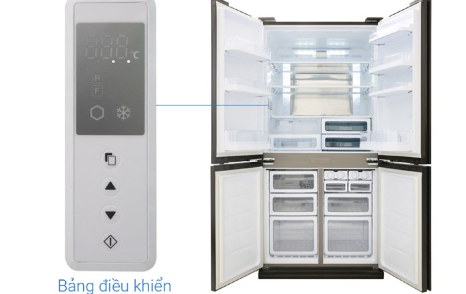 Tủ lạnh Sharp J-Tech Inverter SJ-FX688VG-BK 678 lít