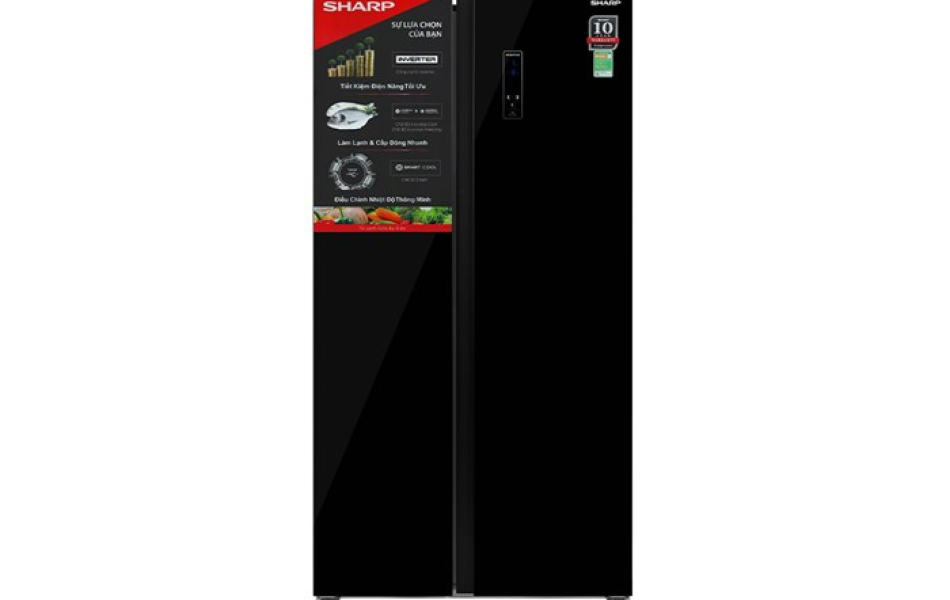 Tủ lạnh Sharp Inverter 532 lít Side By Side SJ-SBX530VG-BK