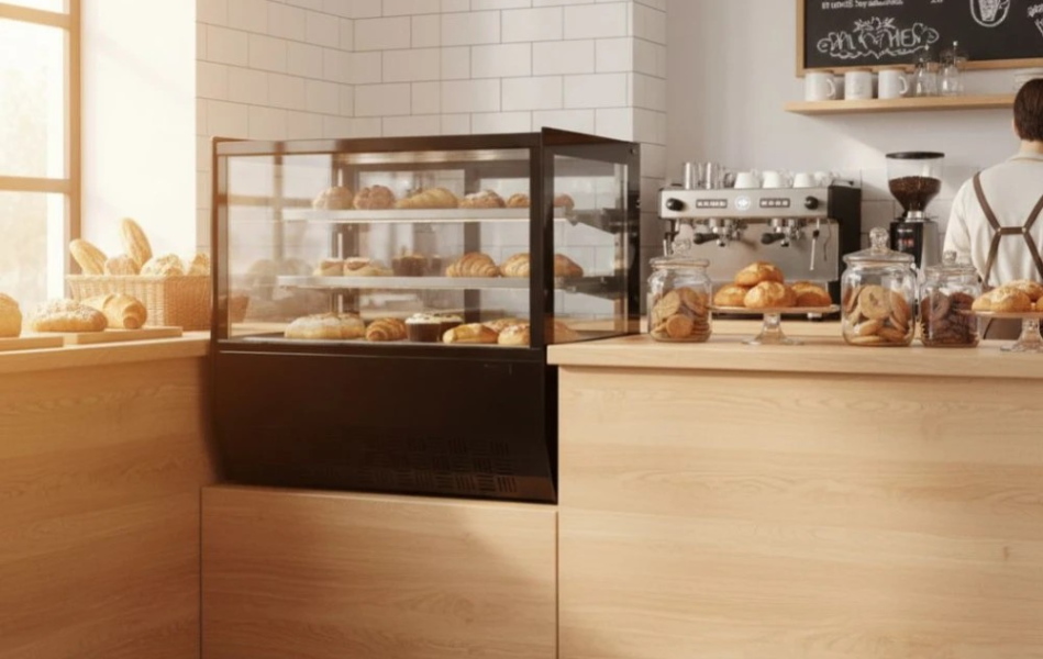Tủ bánh kem để bàn Lightcool Kính Vuông TS-700Z 70CM 150L