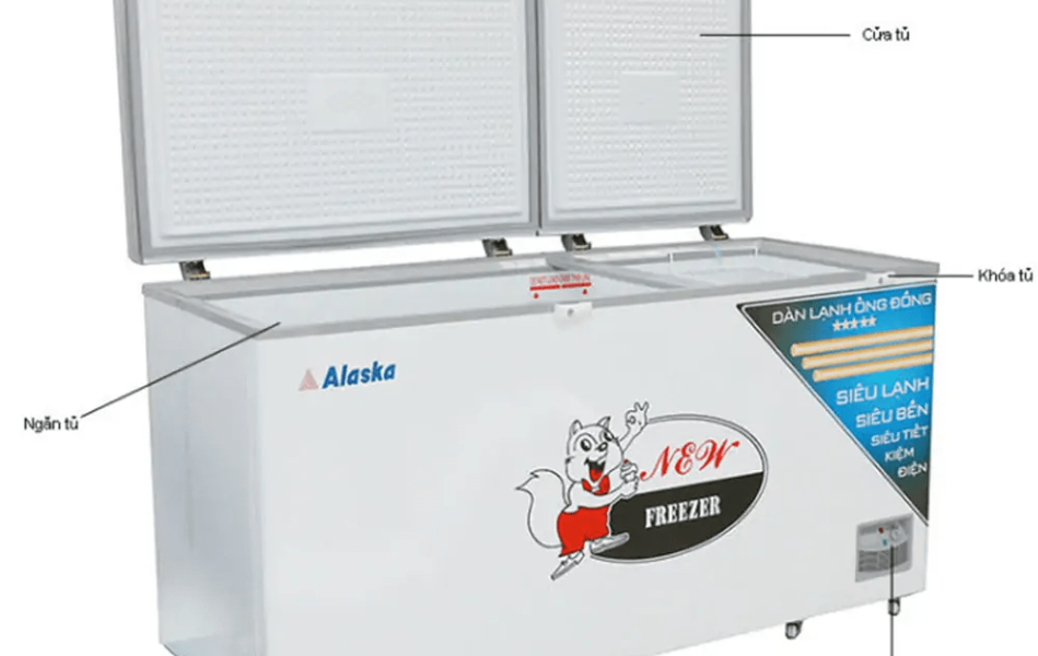 Tủ đông 2 cánh Alaska Inverter HB-890CI 588 lít