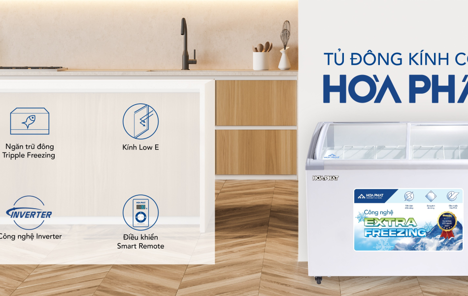 Tủ đông Hòa Phát cánh kính 280 lít HSF AD6280.C1