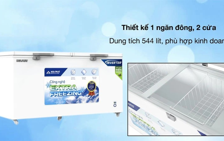 Tủ đông Inverter Hòa Phát 544 lít HPF AD8544