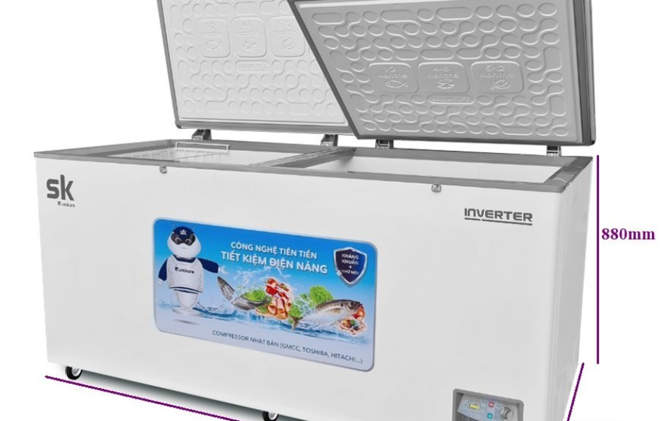 TỦ ĐÔNG INVERTER SUMIKURA 650 LÍT SKF-650SI(JS) ĐỒNG R600A LÀM BIA SỆT ĐÔNG MỀM