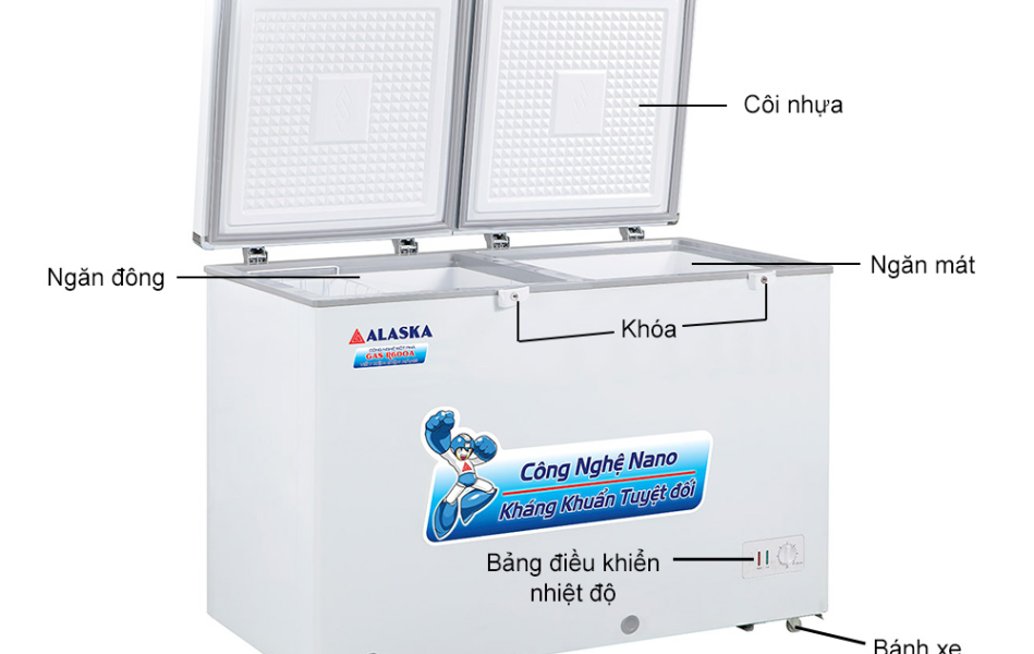 Tủ đông mát Alaska 208 lít BCD-3568N