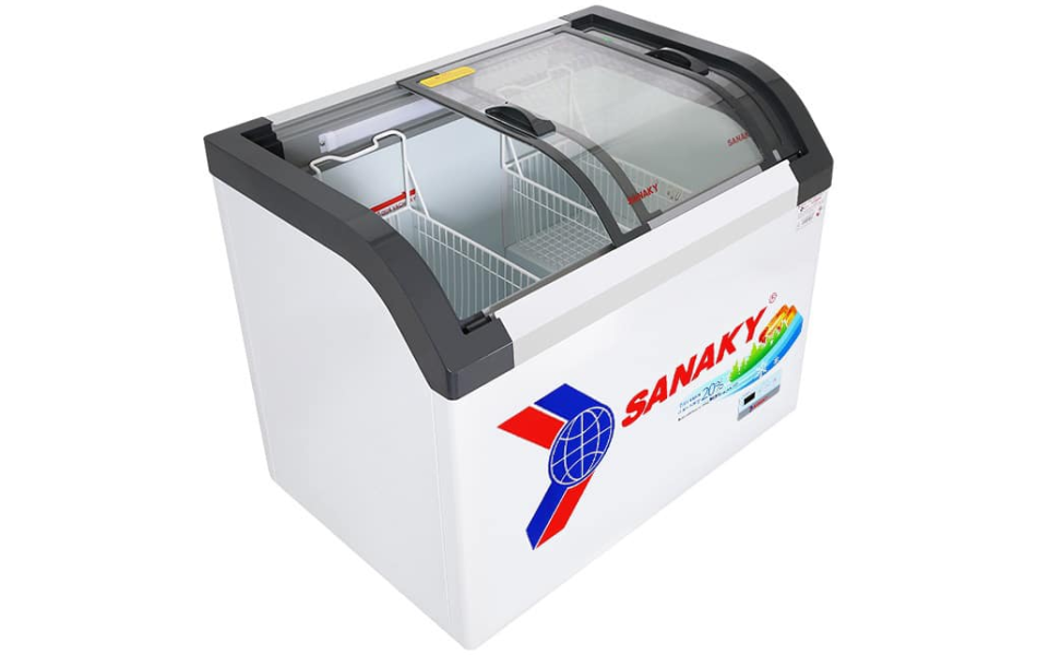 Tủ Đông Mặt Kính Cong Sanaky 280lít VH-3899KB