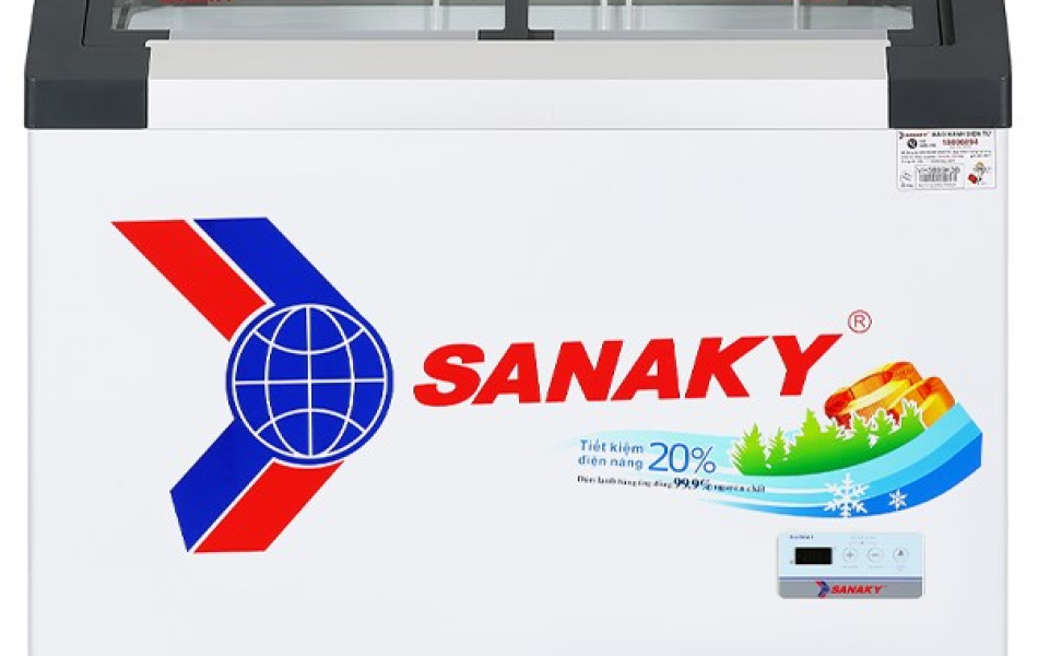 Tủ Đông Mặt Kính Cong Sanaky 280lít VH-3899KB