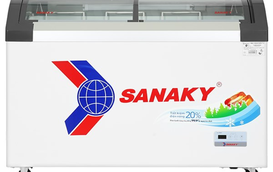 Tủ Đông Mặt Kính Cong Sanaky 350lít VH-4899KB