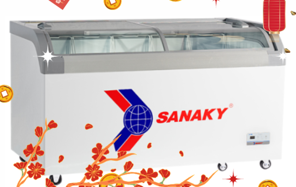 Tủ Đông Mặt Kính Cong Sanaky 500 lít VH-888KA