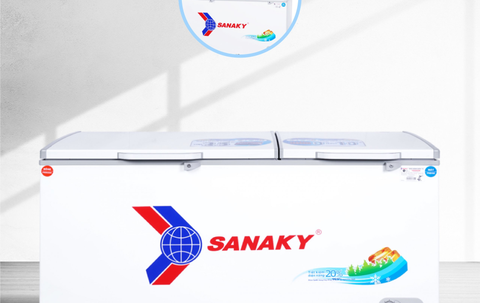Tủ đông mát Sanaky 485lít VH-6699W2K
