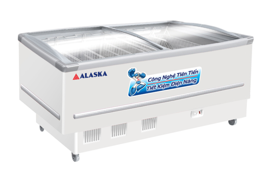 Tủ đông nằm kính cong Alaska 532 lít KN-400