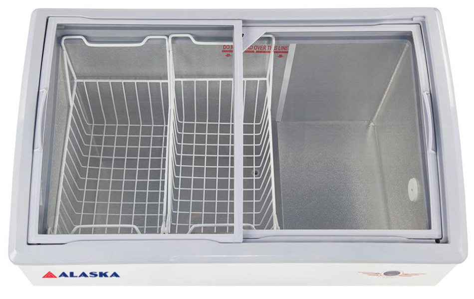 Tủ đông nắp kính cong Alaska 300 lít KC-210