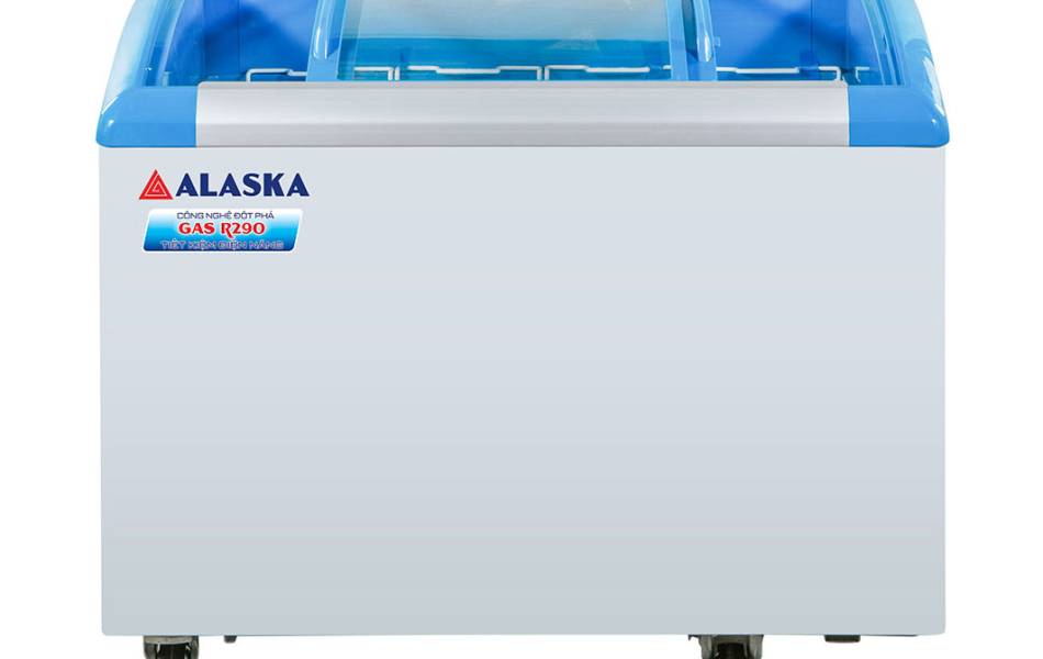 Tủ đông nắp kính cong Alaska 355 lít KC-203S