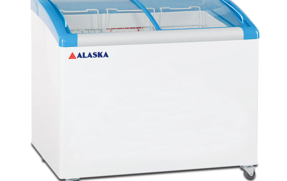 Tủ đông nắp kính cong Alaska 355 lít KC-203S