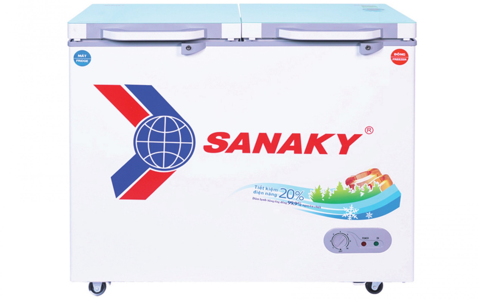Tủ Đông Sanaky 195lít VH-2599W2KD mặt cánh kính