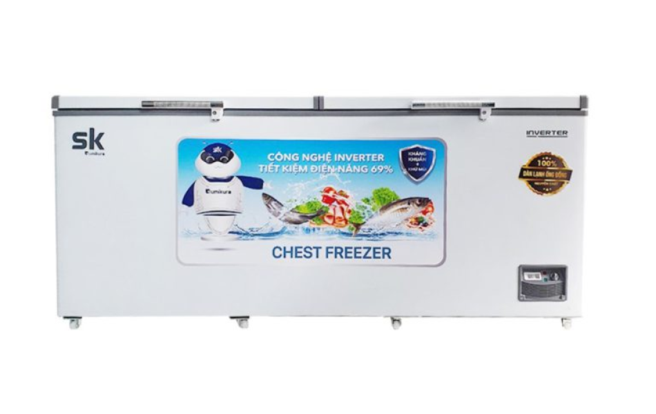 Tủ đông Sumikura Inverter 2 cánh 1100L SKF-1100SI