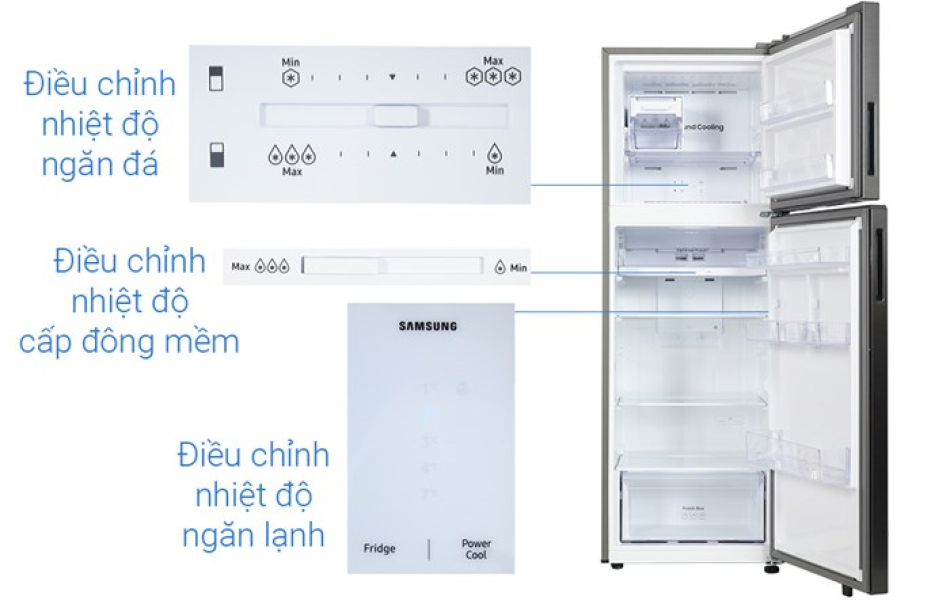 Tủ lạnh Samsung Inverter 305 lít RT31CG5424B1SV