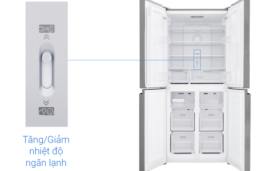 Tủ lạnh Sharp Inverter 401 lít SJ-FXP480VG-BK