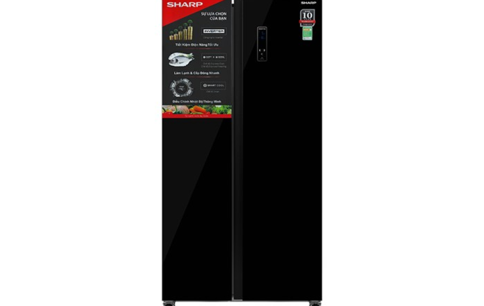Tủ lạnh Sharp Inverter 442 lít SJ-SBX440VG-BK