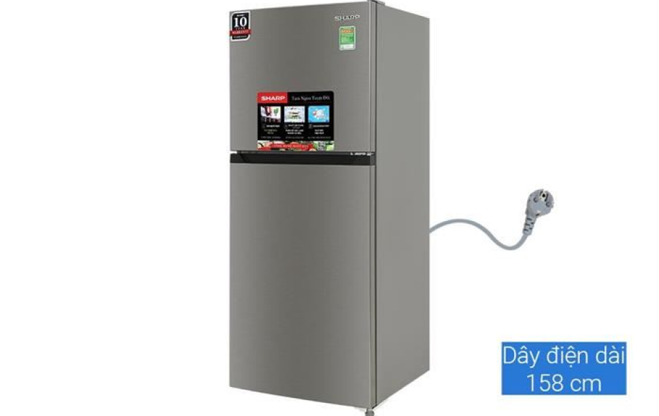 Tủ lạnh Sharp Inverter 181 lít SJ-X198V-SL