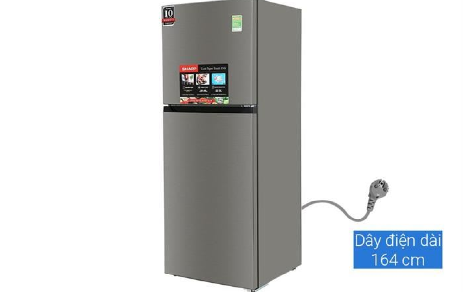 Tủ lạnh Sharp Inverter 197 lít SJ-X215V-SL