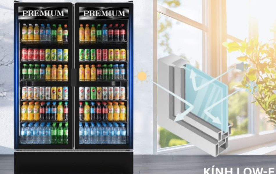 Tủ mát 2 cánh Inverter Sanden Premium SPB-1000P 842 lít