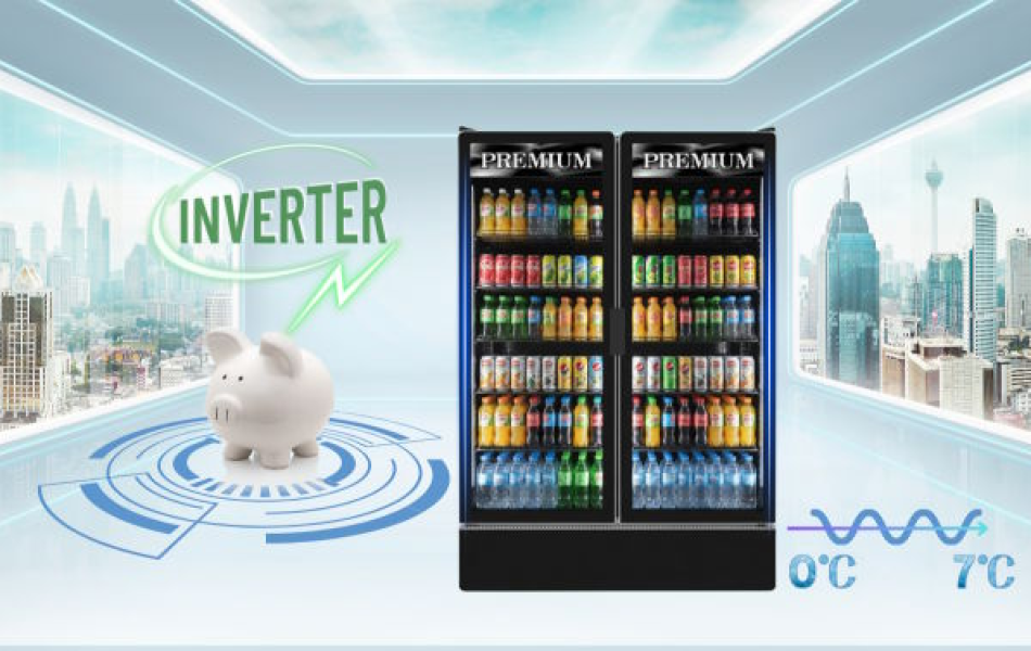 Tủ mát 2 cánh Inverter Sanden Premium SPB-1000P 842 lít