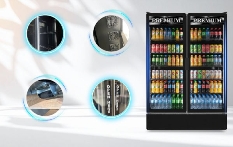 Tủ mát 2 cánh Inverter Sanden Premium SPB-1000P 842 lít