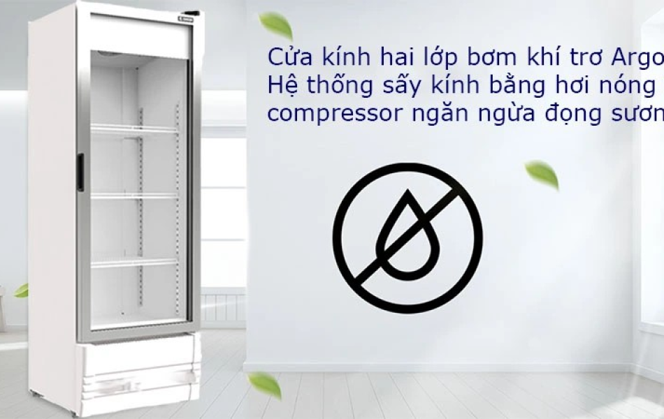 Tủ mát cửa kính Inverter Sanden SPB-0300 278L