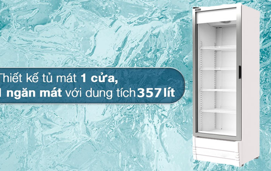 Tủ mát cửa kính Inverter Sanden SPB-0400 357L