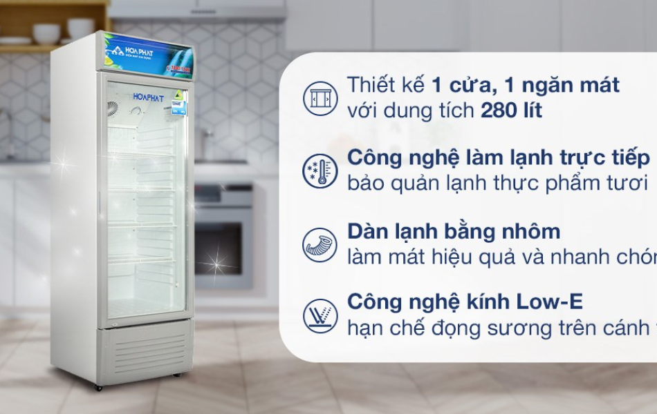 Tủ mát Hòa Phát 280 lít HSR S6280