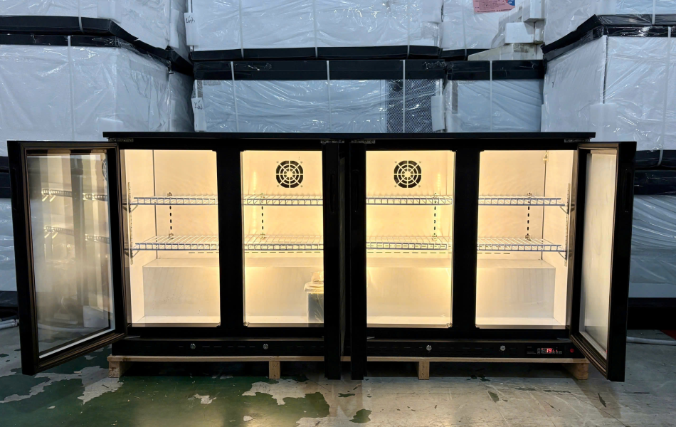 Tủ mát quầy bar cửa kính Lightcool LS-1800 370 lít Đen