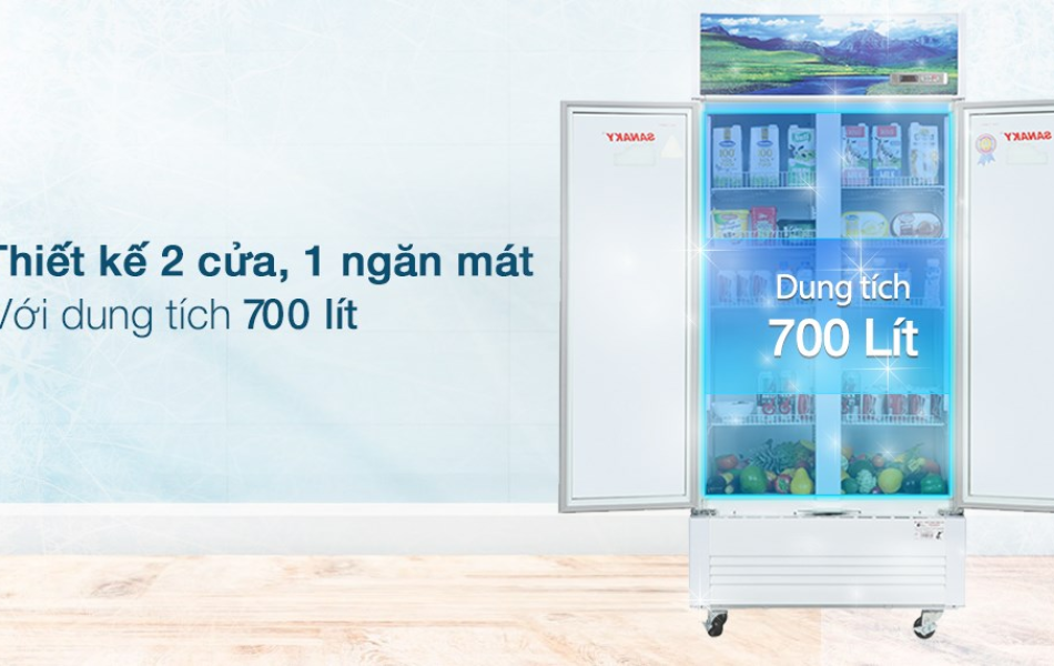 Tủ mát Sanaky Inverter 700 lít VH-8009HP3