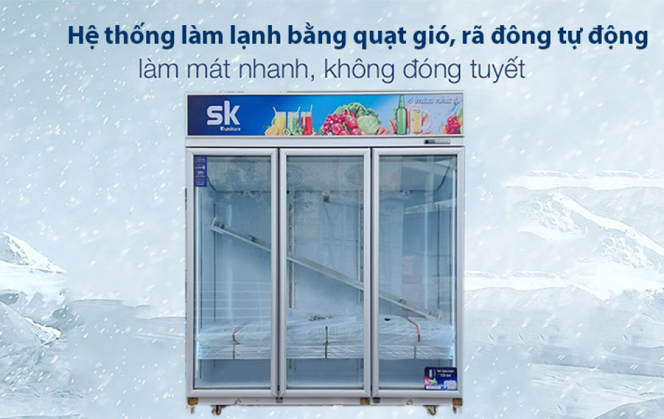 Tủ mát Sumikura SKSC-1800HW3 (3 cánh, 1.800 lít)