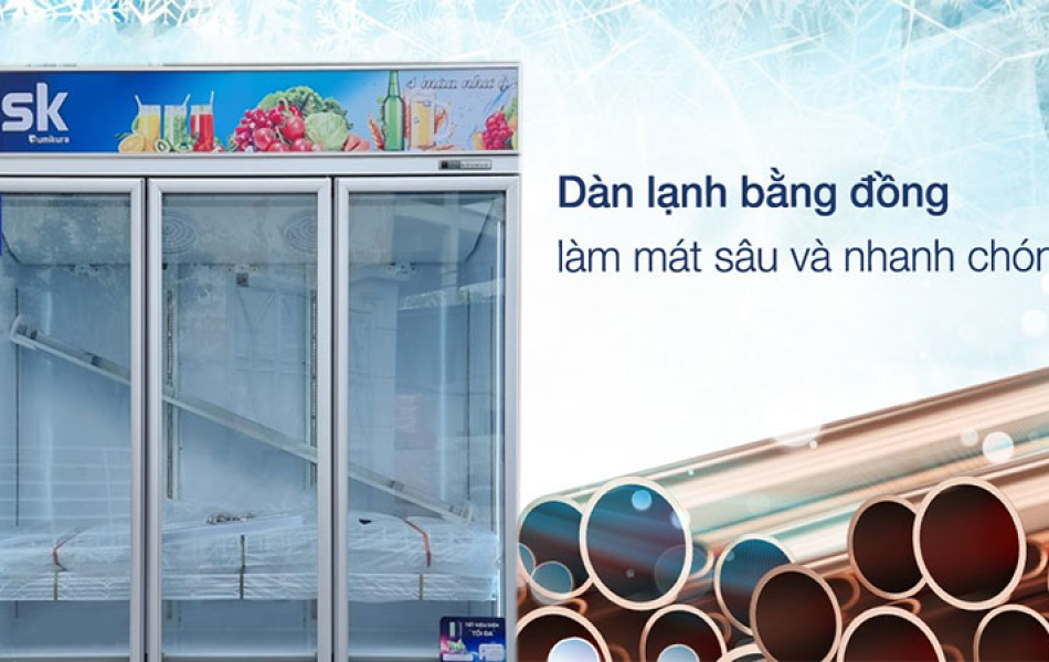 Tủ mát Sumikura SKSC-1800HW3 (3 cánh, 1.800 lít)