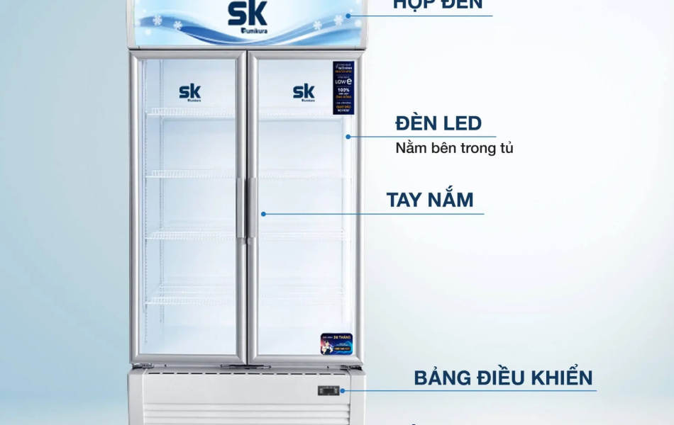 Tủ mát Sumikura SKSC-802WG2/D
