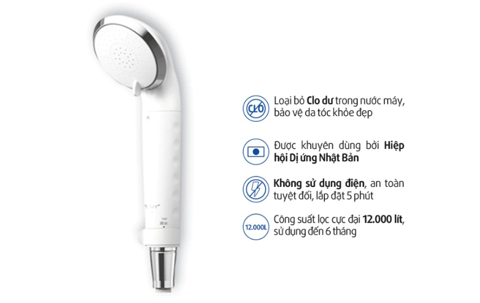 Vòi sen tắm khử Clo Torayvino RS54